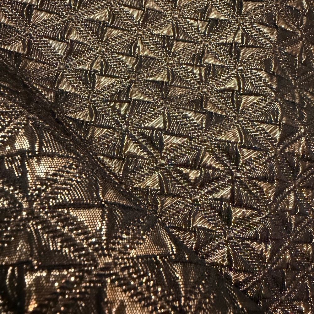 Romeo & Juliet Couture Metallic Brocade Mini Skirt Women’s Size M - Picture 7 of 7